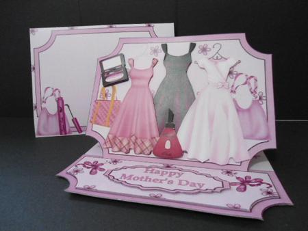Birthday Rubys Boutique Female Easel Card Kit by Angela Riley