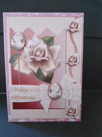 Roses Happy Birthday by Angela Riley