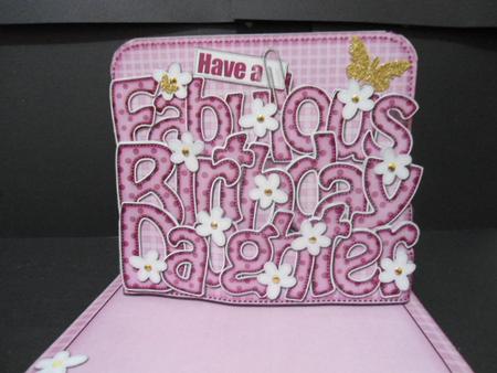 3D Birthday Daughter Pop Out Word Card Kit by Angela Riley