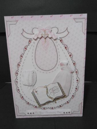Christening Bib Bonnet and Dress by Angela Riley