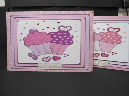 Cupcakes Card Fronts by Angela Riley