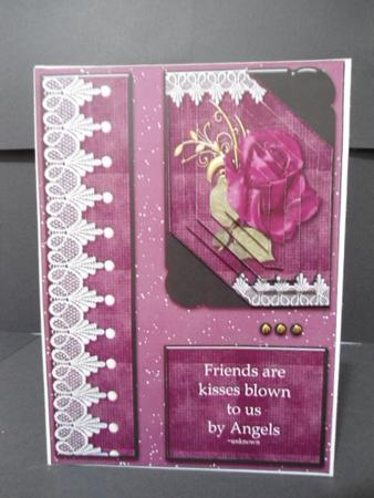 Angel Kisses Card Topper by Angela Riley