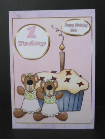 Twin Girls Cupcake 1st Birthday by Angela Riley