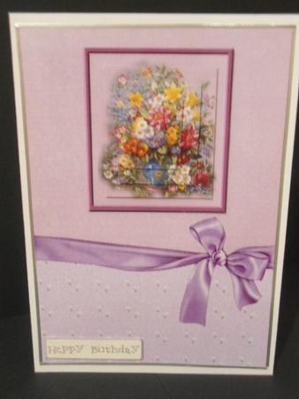 Floral Arrangement Card Front by Angela Riley