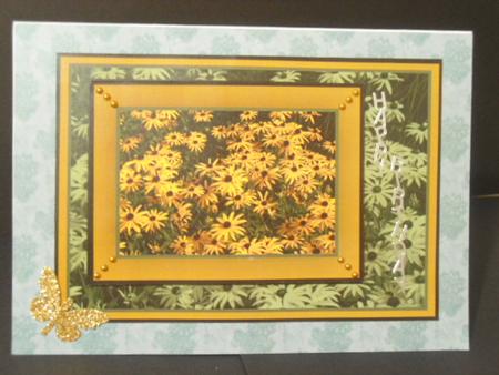 Blackeyed Susans Floral Topper by Angela Riley
