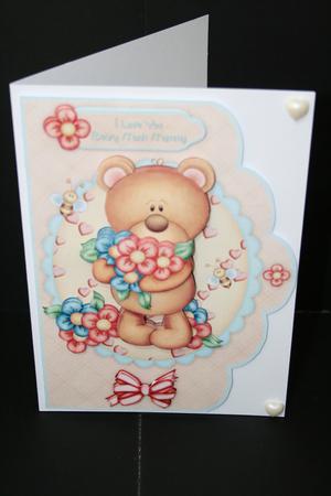 Bearing a Gift of Flowers Scallop Card with Step by Step by Angela Riley