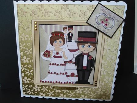 8 x 8 Metallic Flowers Plain Card Base by Angela Riley