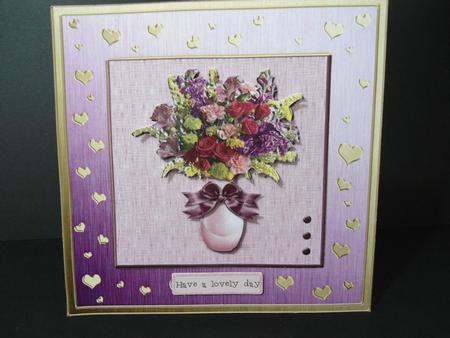 Bouquet in Pink Vase by Angela Riley