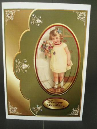 Flower Girl Gold Scaloped Qs by Angela Riley