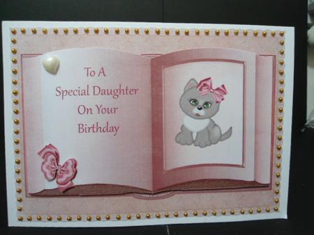 Kitten in Book - Daughter Birthday by Angela Riley