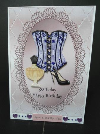 Lilac Corset - 30 Today by Angela Riley