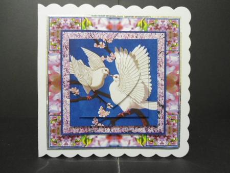 Cherry Blossoms and Turtle Doves by Angela Riley
