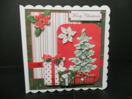 Christmas Tree and Presents by Angela Riley