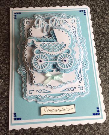 New Baby Boy & Girl Fancy Topper by Angela Riley