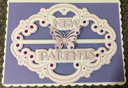 New Parents Buckle Card by Angela Riley