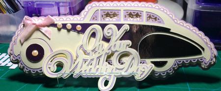 Scalloped Layered Wedding Car Topper by Angela Riley