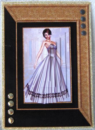Elegant Lady in Black and White Pyramid by Angela MacWillson