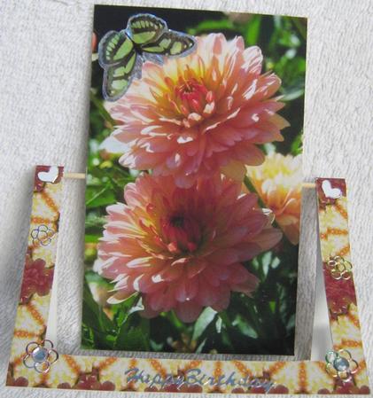 Chrysanthemum Spinner Card by Angela MacWillson