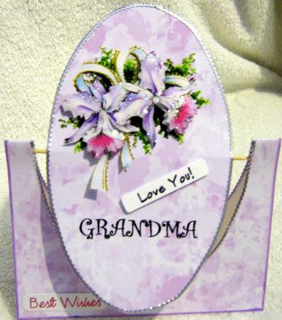 Orchids for You-spinner Card-grandma by Angela MacWillson