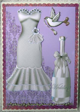 Wedding Dress on Lavender by Angela MacWillson