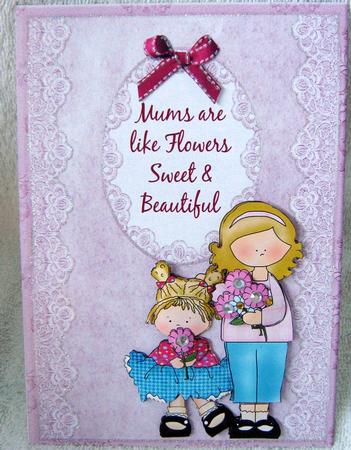 Mums Are Like Flowers Step by Step, Mother's Day / Birthday by Angela MacWillson