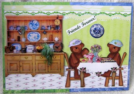 Forever Friends Teddy Bear Special Friend 3D Tea Party by Angela MacWillson