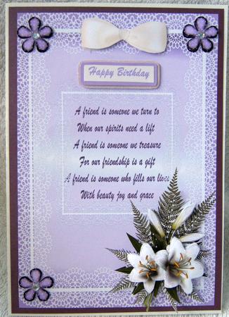 Floral Lilac with Verse by Angela MacWillson