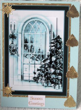 Its Christmas Time Vintage in Azure by Angela MacWillson