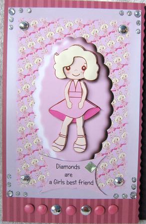 Pink Marilyn Sugar Doll Decoupage Topper by Angela MacWillson