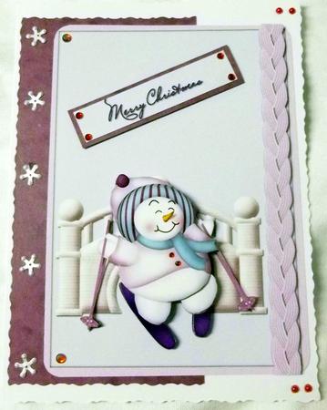 Playful Snowman #2 by Angela MacWillson