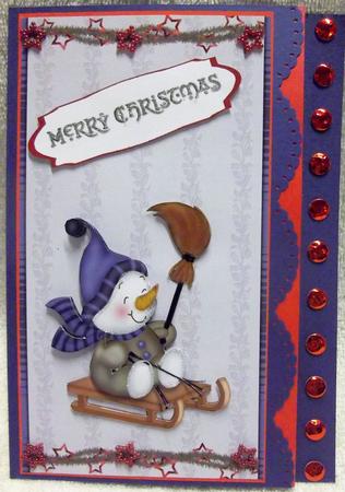 Playful Snowman #3 by Angela MacWillson