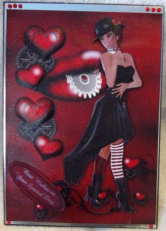 Steampunk Meets Goth Valentine by Angela MacWillson
