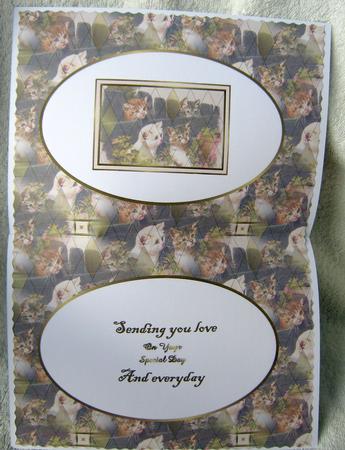 Vintage Cats Landscape Insert by Angela MacWillson