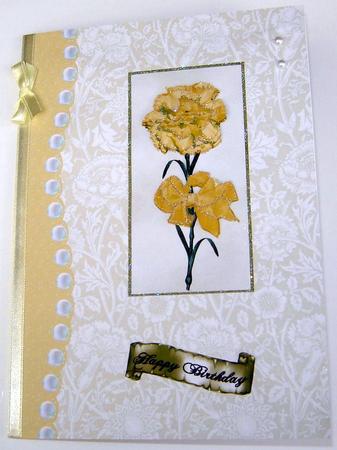 A Single Yellow Carnation by Angela MacWillson
