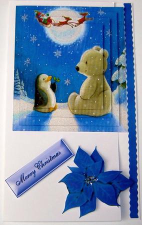 Best of Friends Cute Polar Bear & Penguin Pyramids by Angela MacWillson