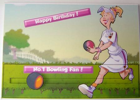 Blond Bowls Lady Penny Slider. by Angela MacWillson