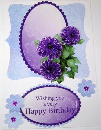Purple Begonia Decoupage by Angela MacWillson