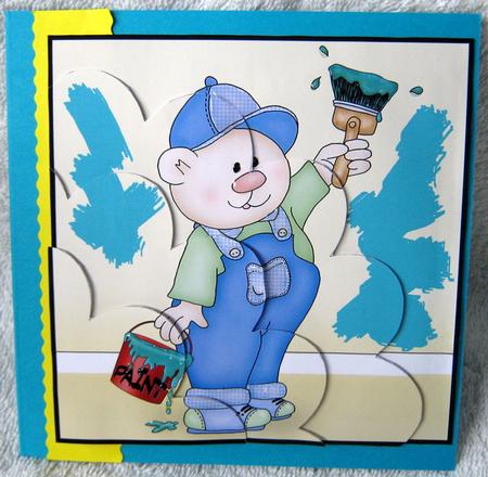 Handyman Quick Card Shell Edged Corner Side Stacker by Angela MacWillson