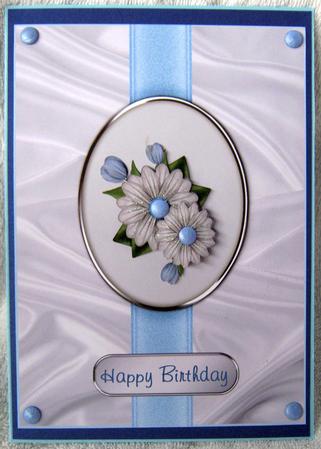 Cameo Daisies in Blue - Mum, Sister, Daughter by Angela MacWillson