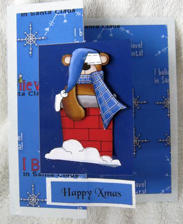I Believe in Santa Fold Back Xmas Card by Angela MacWillson