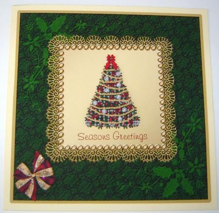 Red & Gold Christmas Tree by Angela MacWillson