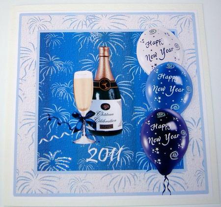 New Year Balloons & Champagne by Angela MacWillson