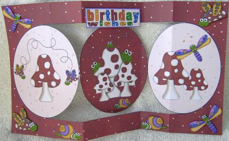 Bugs Circle 3-fold Card by Angela MacWillson