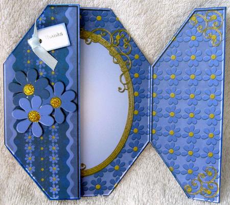 Forget Me Not Gate Fold Card by Angela MacWillson