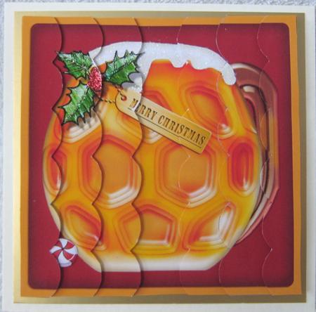 Xmas Pint Scallop Edge Side Stacker by Angela MacWillson