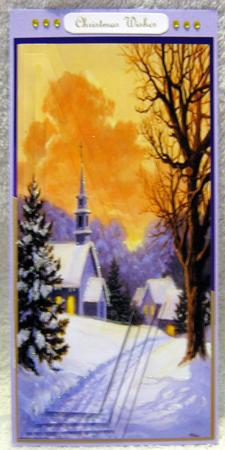 Village Church at Christmas by Angela MacWillson
