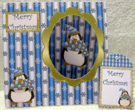 Fat Penguin 2 Tent Card by Angela MacWillson