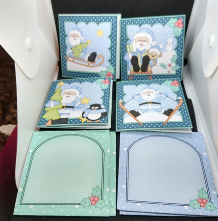 3D Christmas Santa Claus Top Drawer Cards Bumper Kit by Angela Murray