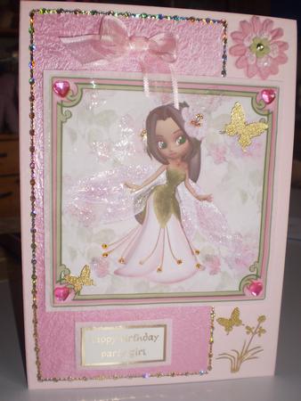 Faerie Princess - Decoupage Card by Angela Paterson