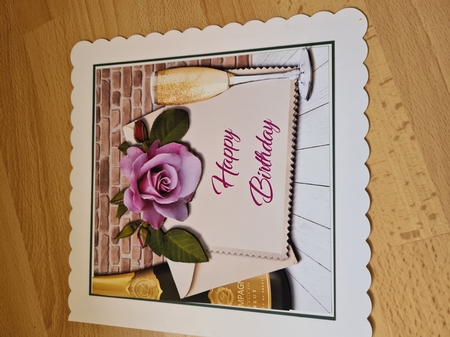 Female card topper by Angela Sangster